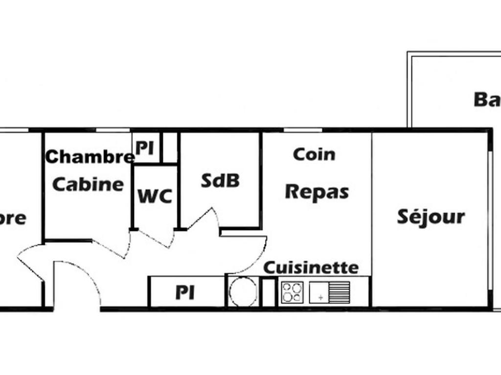Charmant 3 pièces aux Saisies, 6 pers, balcon, wifi - 4