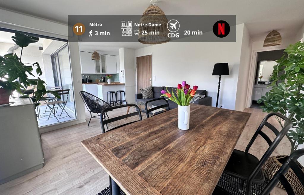 Neuf-Lumineux-Calme à 18 mn du centre de Paris, Romainville