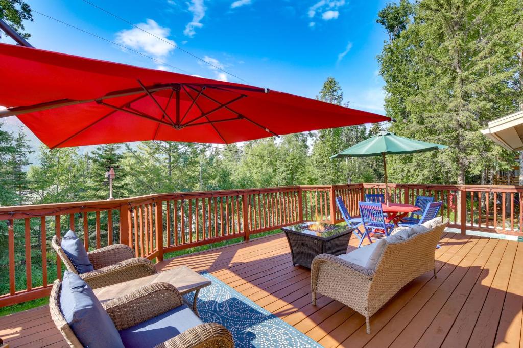 Spacious Eagle River Escape with Hot Tub and Views!, Eagle River