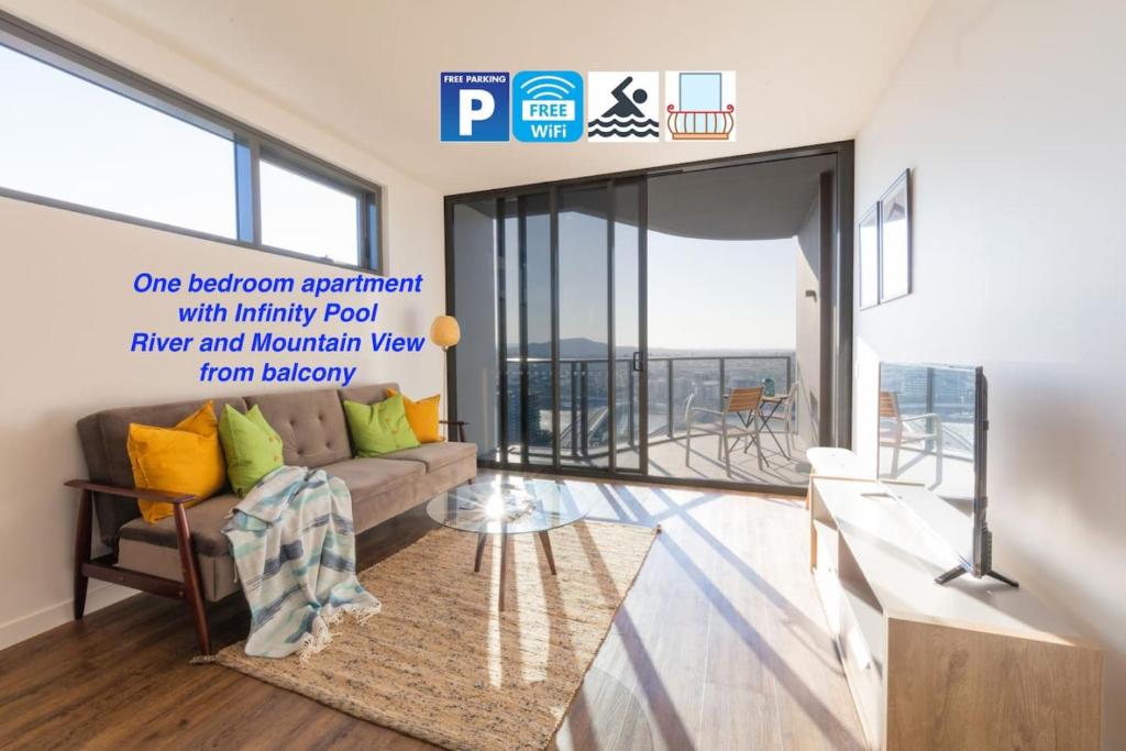 One bed Apt at Southbank with Rooftop Pool and Carpark, Brisbane