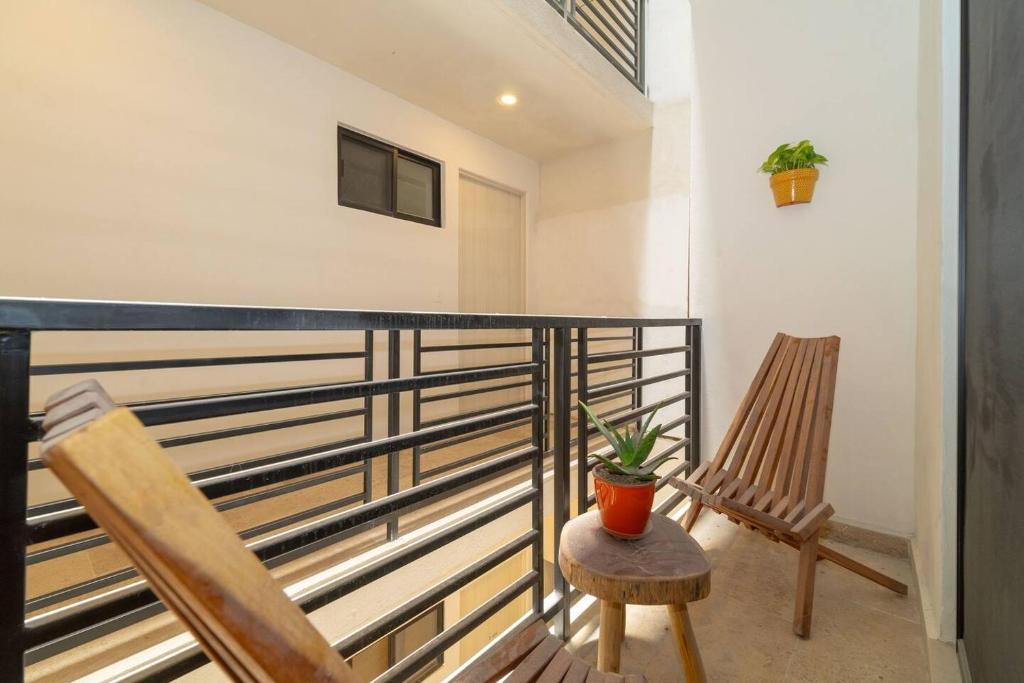 King Suite with Private Balcony, Rooftop Pool, Gym, Tulum