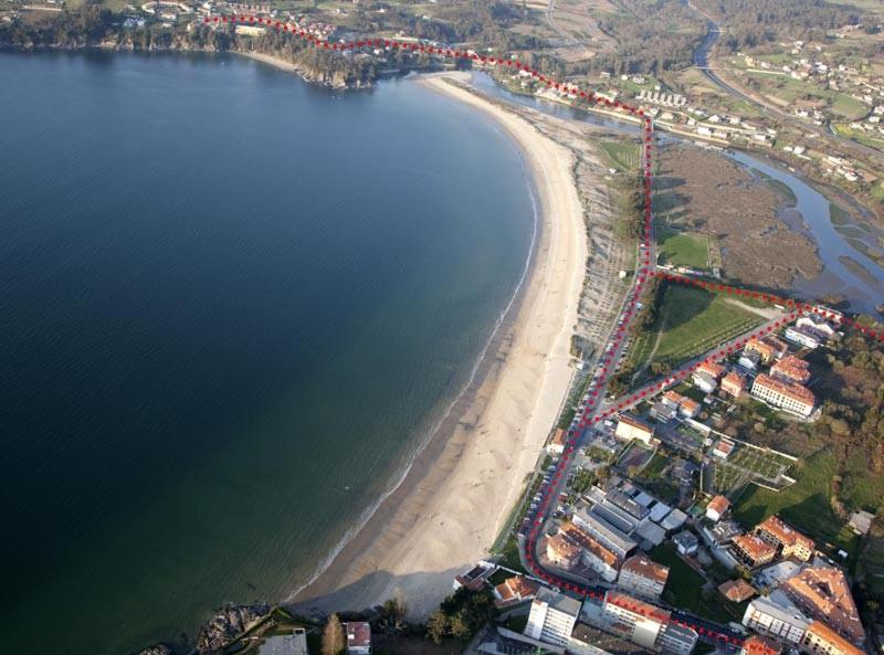 Piso primera línea playa Miño/La Coruña, Miño