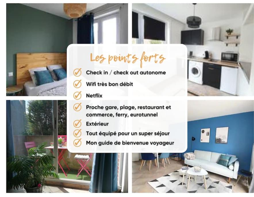 Appt de charme Calais Nord - balcon - Plage -Commerces - Ferry - 1