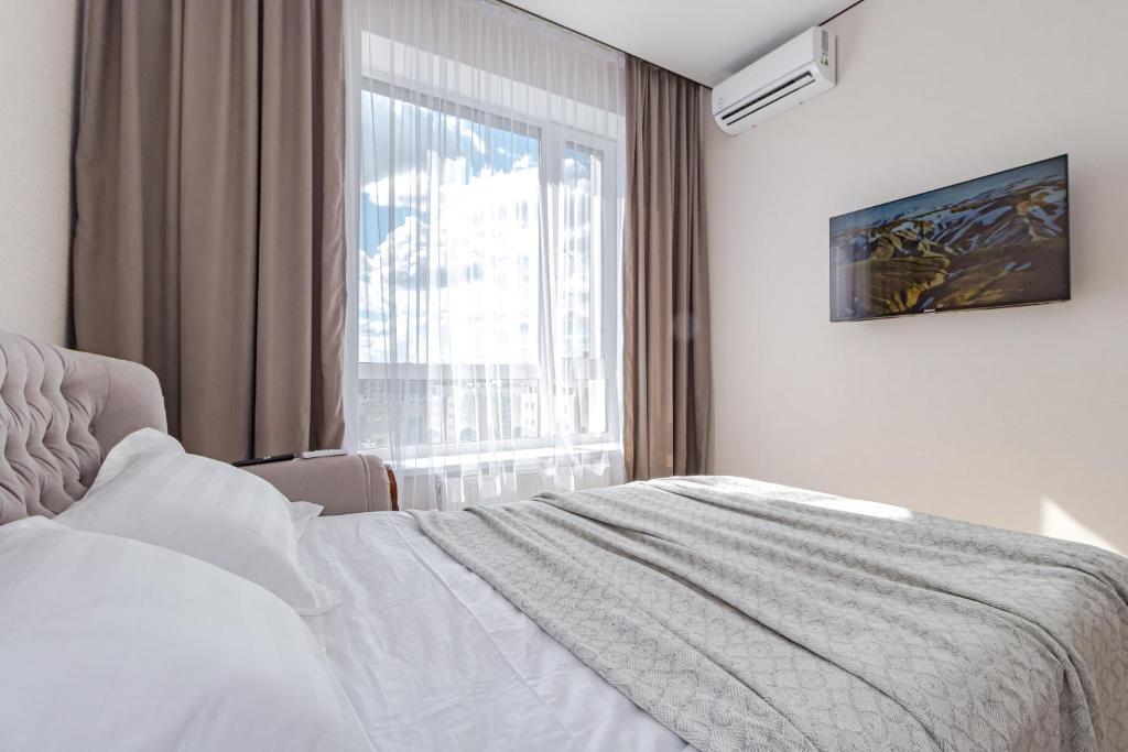 Новая светлая 1комн квартира ЖК Zaman рн Триумфальной арки Мангилик ел, Astana