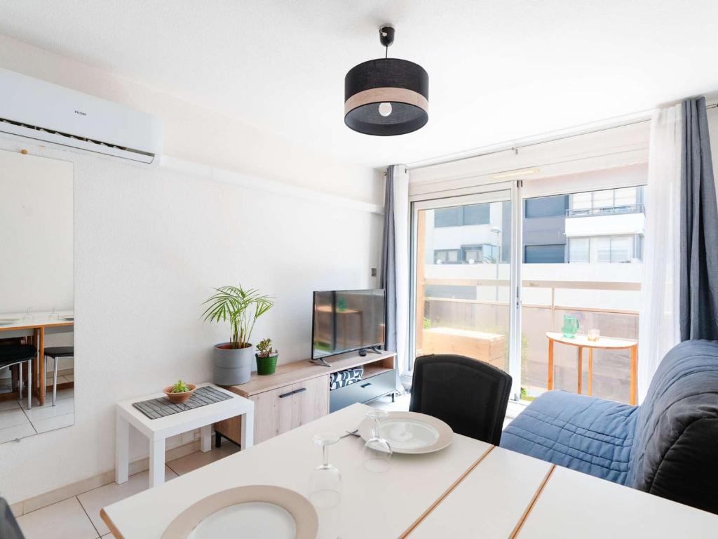 Studio cabine climatisé près de la plage avec parking à Narbonne - FR-1-409-274 - 1