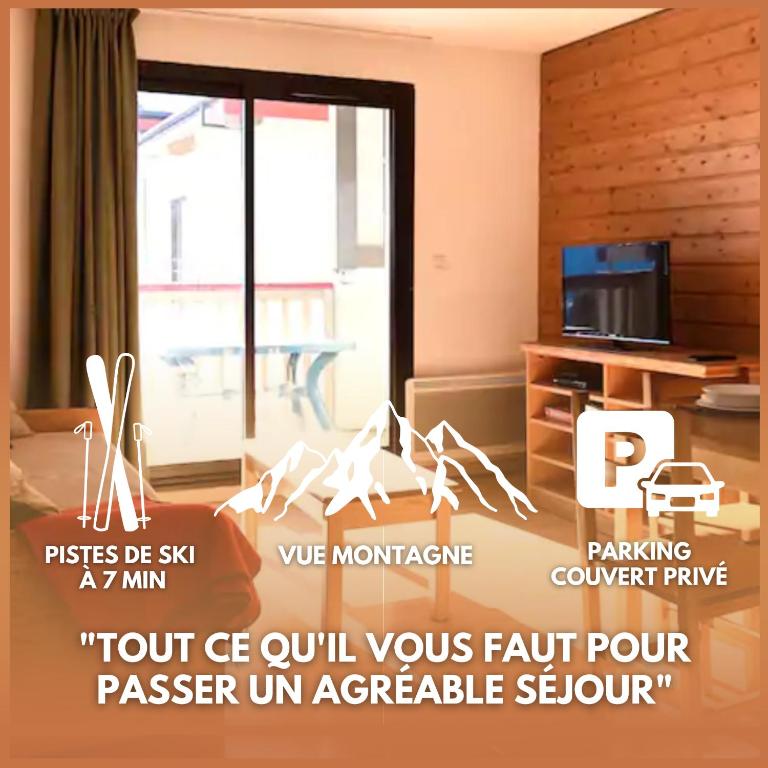 CHARMANT T3 AVEC VUE MONTAGNE et PARKING PRIVATIF - 2