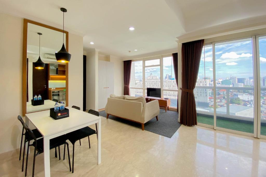 Spacious and Combined 2BR at Menteng Park Apartment By Travelio, Jakarta