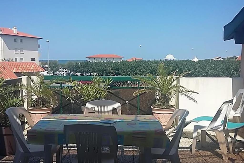 T2 bis vue mer, 5 pers, grande terrasse, Anglet
