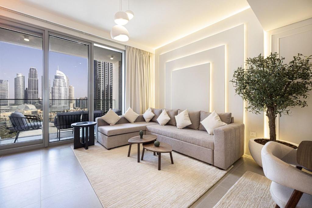 LUXE | Luxury 4BR | Burj Khalifa & Fountain Views, Dubaj