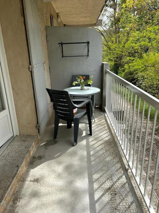 T 1 avec terrasse face rivière à 1 min des thermes - 4