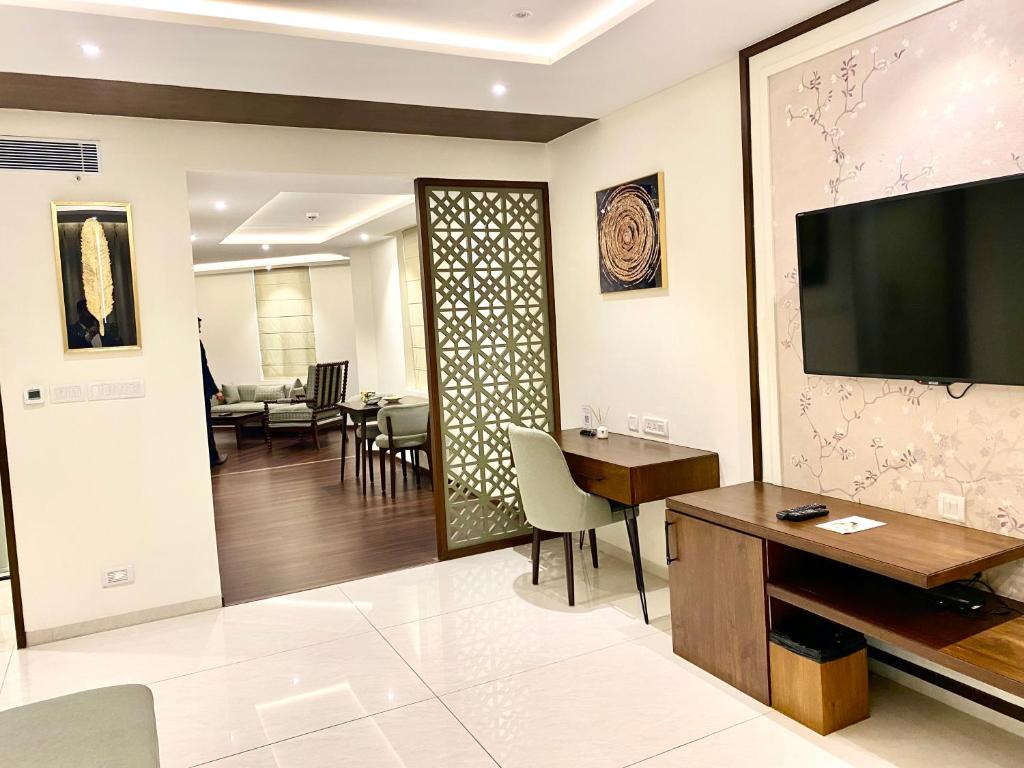 Sala de estar/TV partilhada
