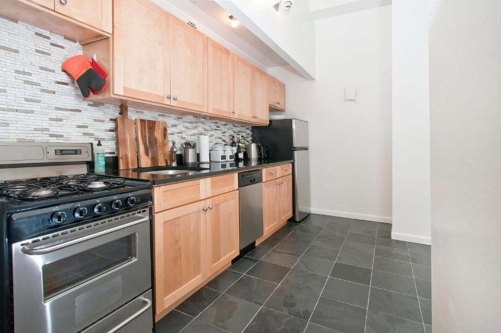Kitchen, Luxury Apartments Next to Times Square in New York (NY)