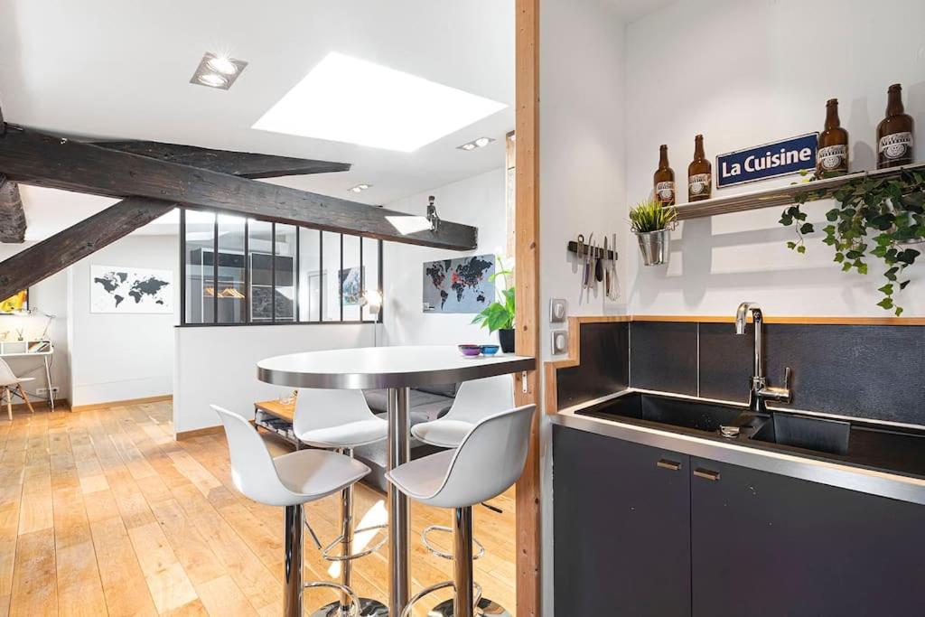 Loft élégant climatisé, Centre-ville Lyon Terreaux - 4