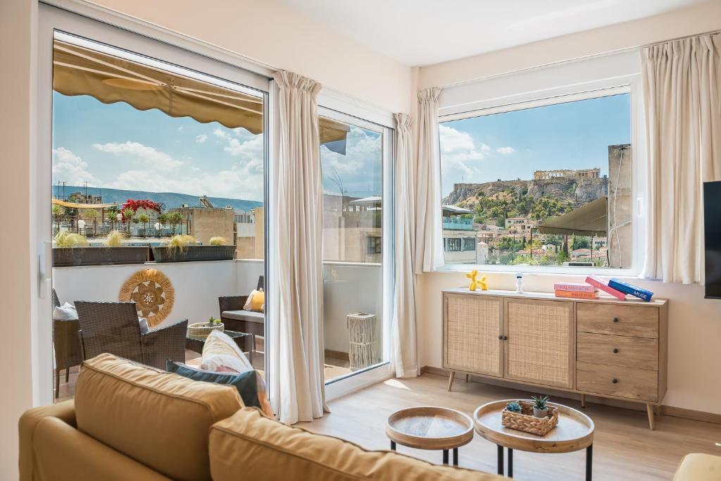 Majestic Penthouse w Acropolis View, Athen