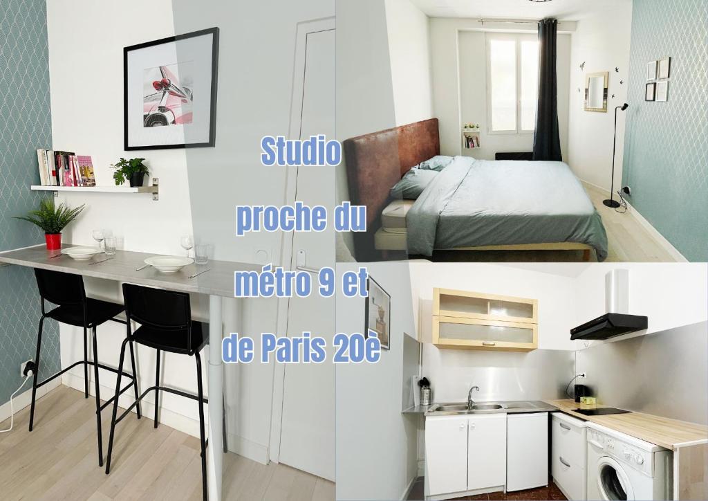 701 Studio à proximité du métro et des commerces, Bagnolet