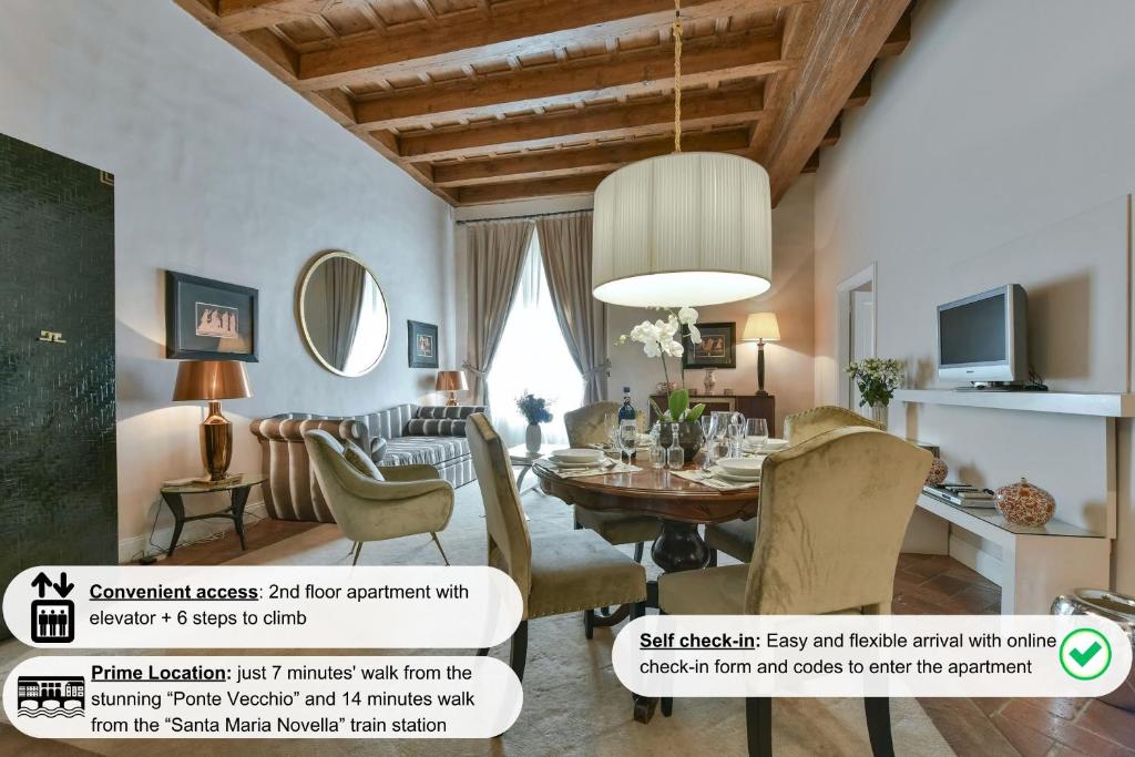 Boccaccio elegant apartment in Oltrarno, Florencie