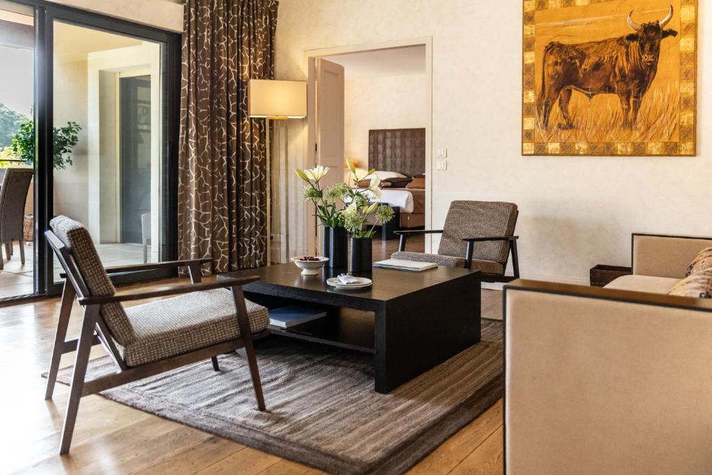 Mas de l'Oulivié Hotel ラウンジ