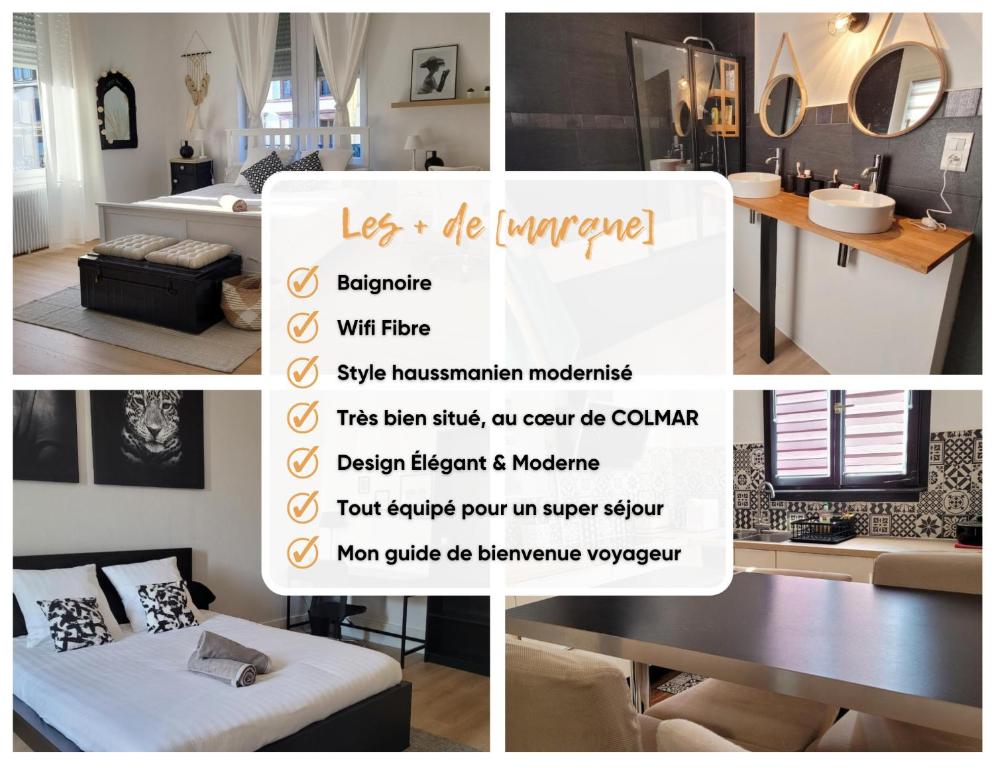 COLMAR Centre VILLE 6 couchages 3 grandes chambres - 3