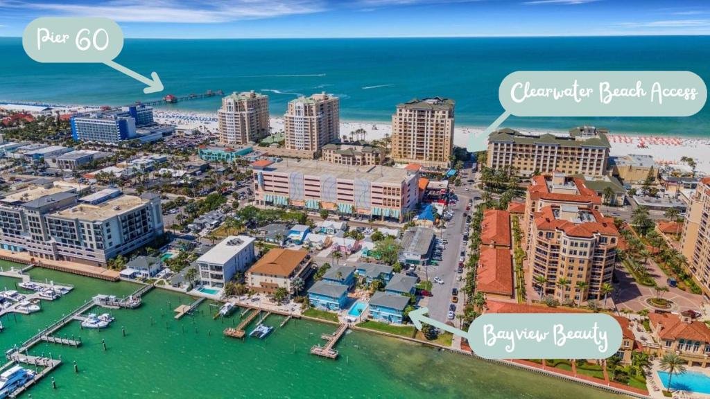 Water View & Heated Pool - Steps to Sand, Bayview Beauty B-5, Clearwater Beach