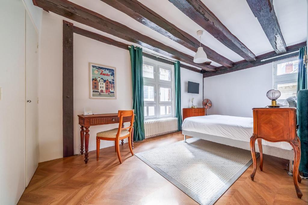 Appartement tout confort Vieux Tours avec parking privé 4p - 4