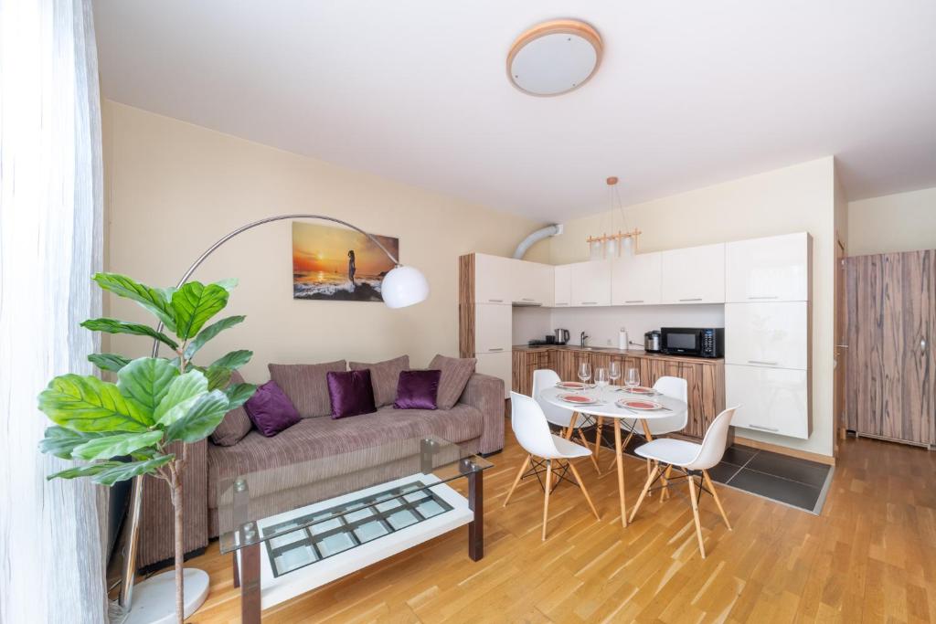 Spacious apartment in a park zone with the private terrace, Riga