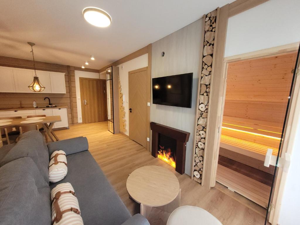 Apartament z prywatną sauną i widokiem na Tatry SKIBUS Kulkolandia Sala Zabaw Balia, Białka Tatrzańska