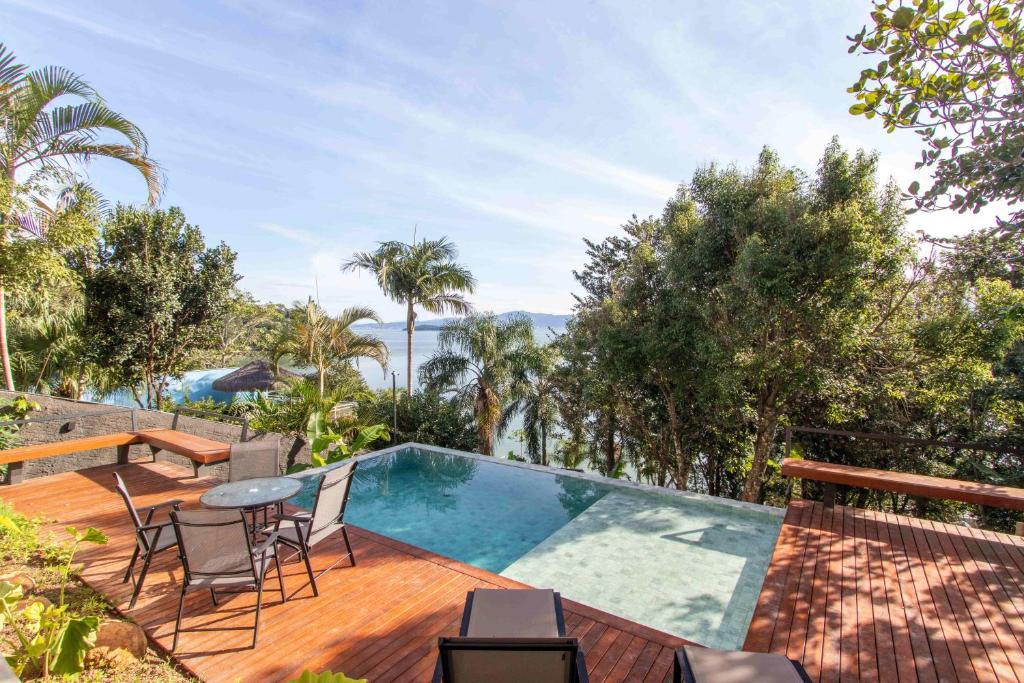 Studio com vista deslumbrante do mar HS9005, Florianópolis