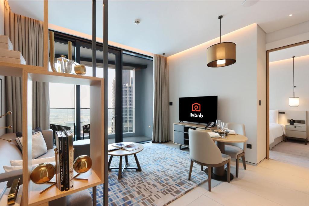 1BHK with Marina and Partial Sea Views, Dubaj