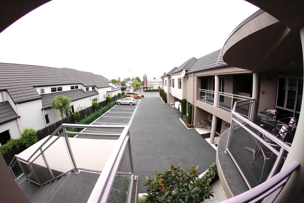 Balcony/terrace, CentrePoint on Colombo Motel in Christchurch