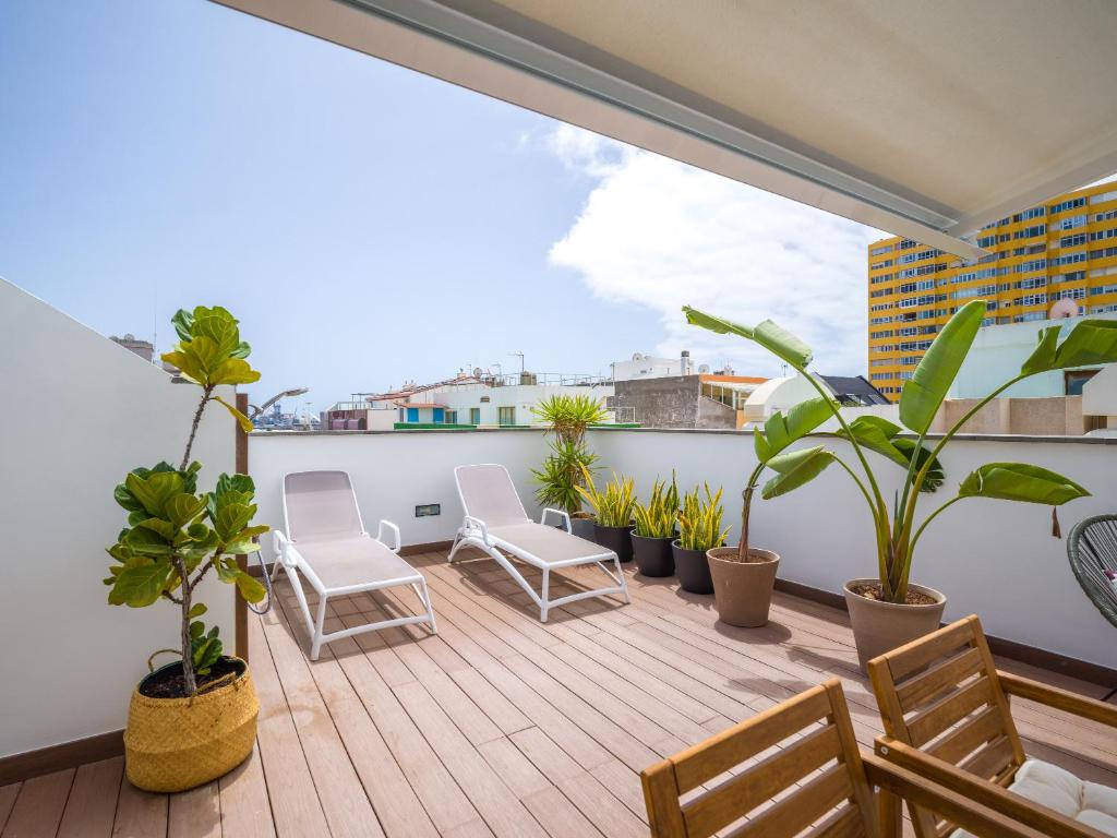 TopSun - Rooftop apartment with large terrace, Las Palmas de Gran Canaria