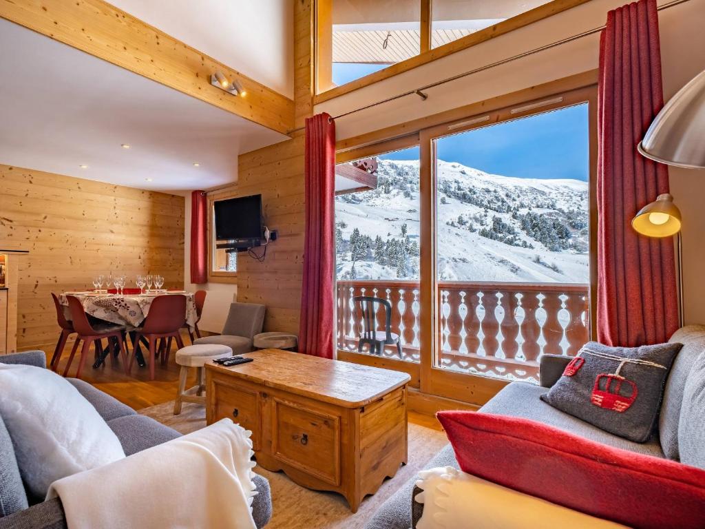 Grand appartement 3 chambres, mezzanine, balcon, proche pistes, parking couvert, Label Méribel - FR-1-355-198 - 1
