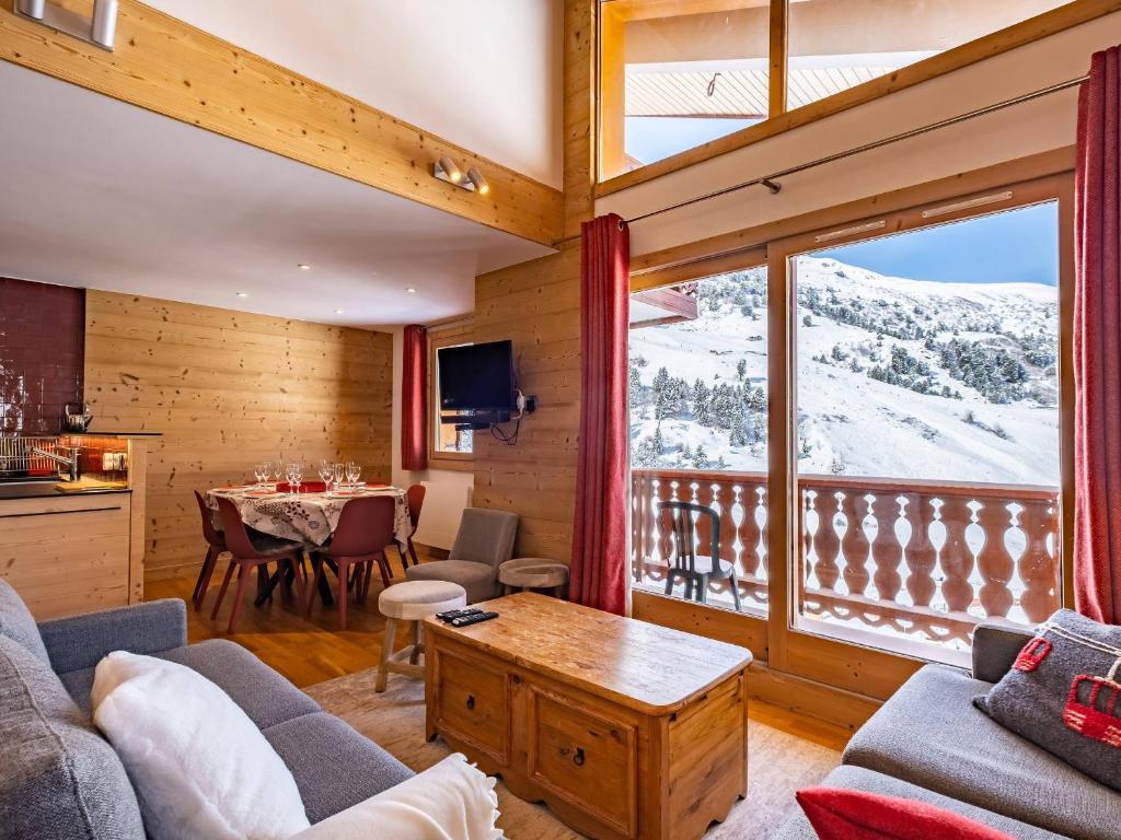 Grand appartement 3 chambres, mezzanine, balcon, proche pistes, parking couvert, Label Méribel - FR-1-355-198 - 3