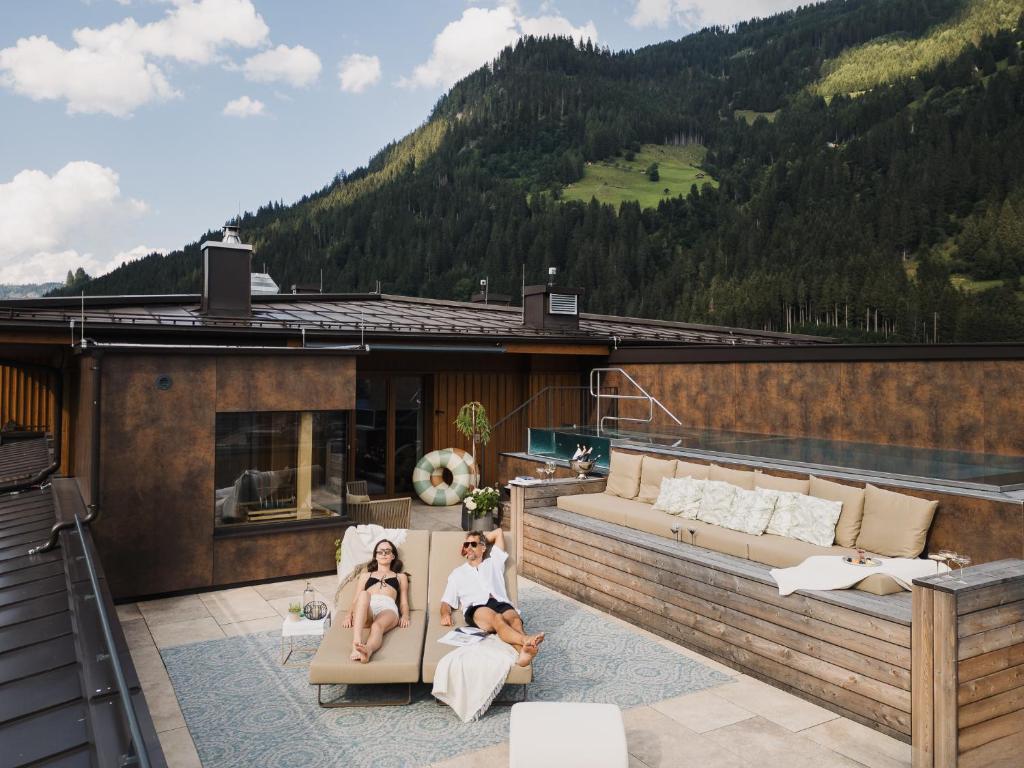 Balcony/terrace, Hotel Nesslerhof in Grossarl