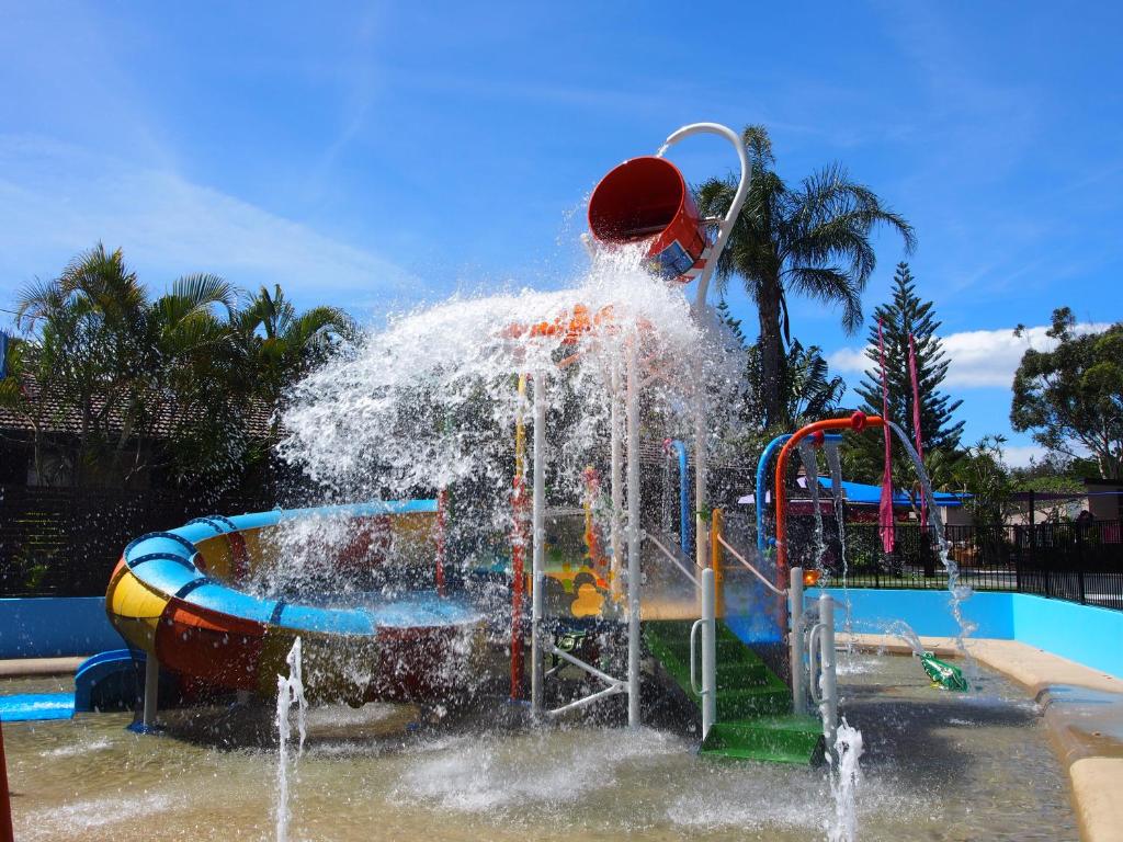 Water park, Discovery Parks -Emerald Beach in Coffs Harbour