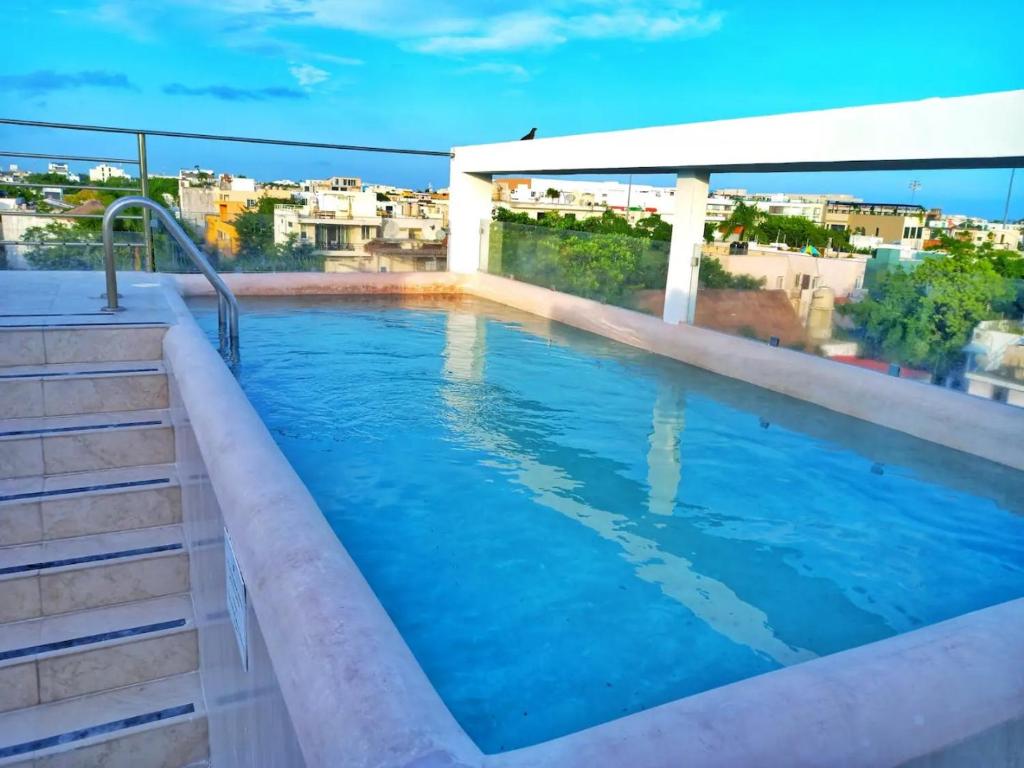 Piscina en la cima Lujoso apartamento en Playa del Carmen - 3