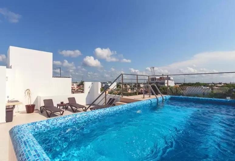 Piscina en la cima Lujoso apartamento en Playa del Carmen - 2