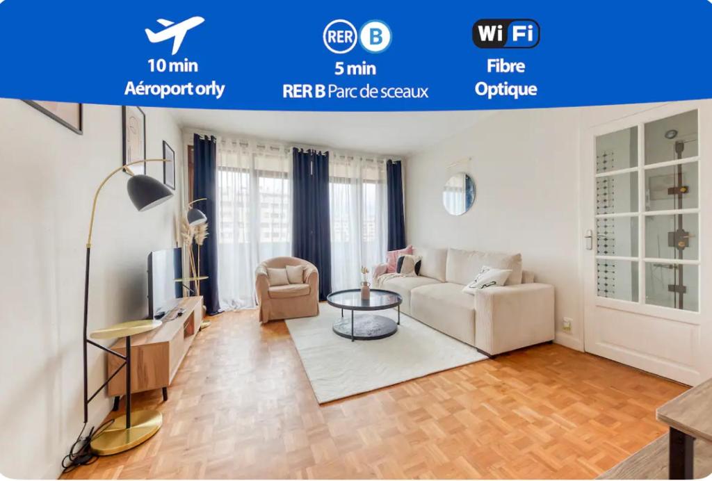 T3 10min from Orly airport and 5min from RER B, Antony