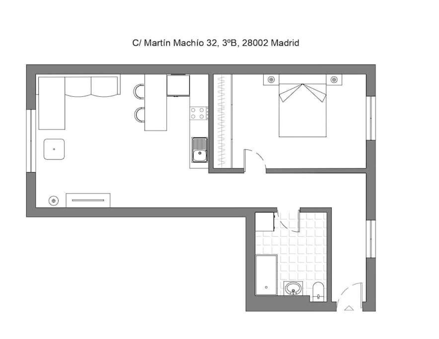 For You Rentals Acogedor apartamento TEMPORAL de un dormitorio en Chamartin MMA323B - 3