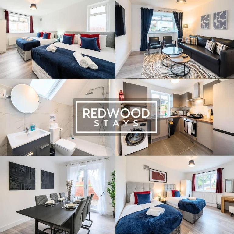 Spacious 3-Bedroom Serviced House, Free On-Street Parking, Free WiFi By Redwood Stays, Aldershot