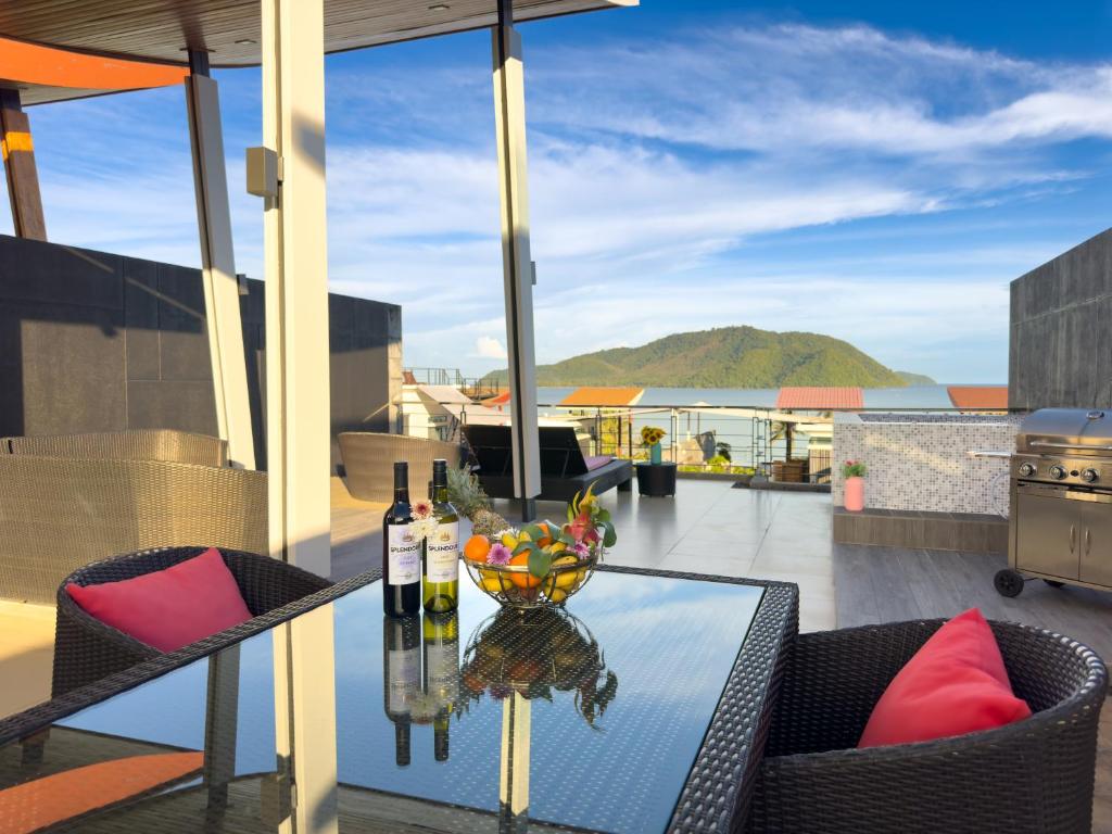 라와이의 프라이빗 하우스 500m² 침실 4개 프라이빗 욕실 4개 Fantastic SeaView 4br Private Pool Villa 전경