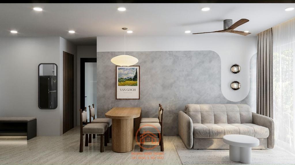 An apartment, city view with pool gym free, 5min from city, Thôn Văn Dương