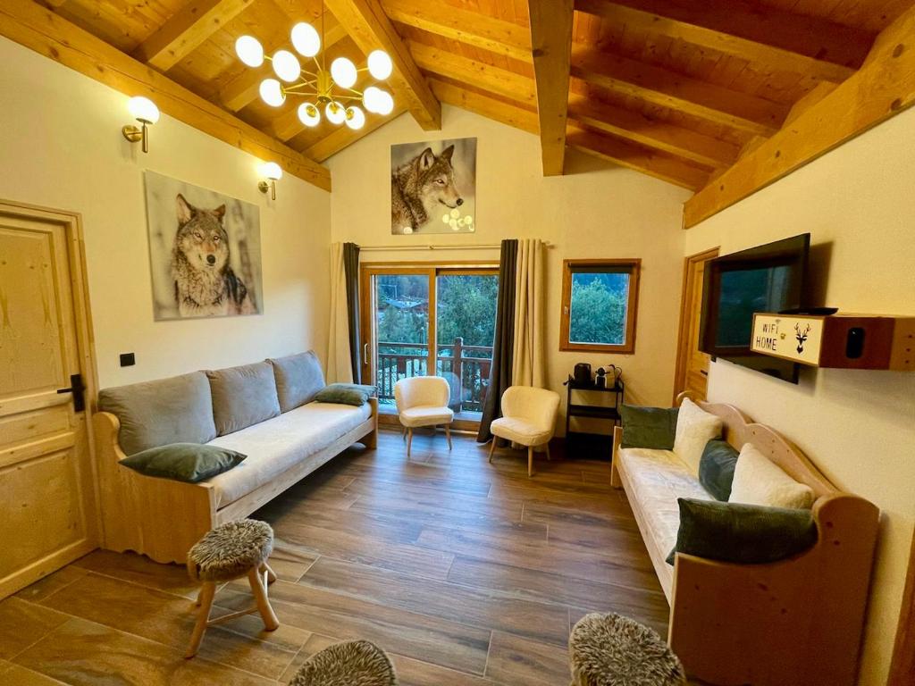Le Tout Schuss Chalet, SPA Privé, piste de ski à 100m - 2