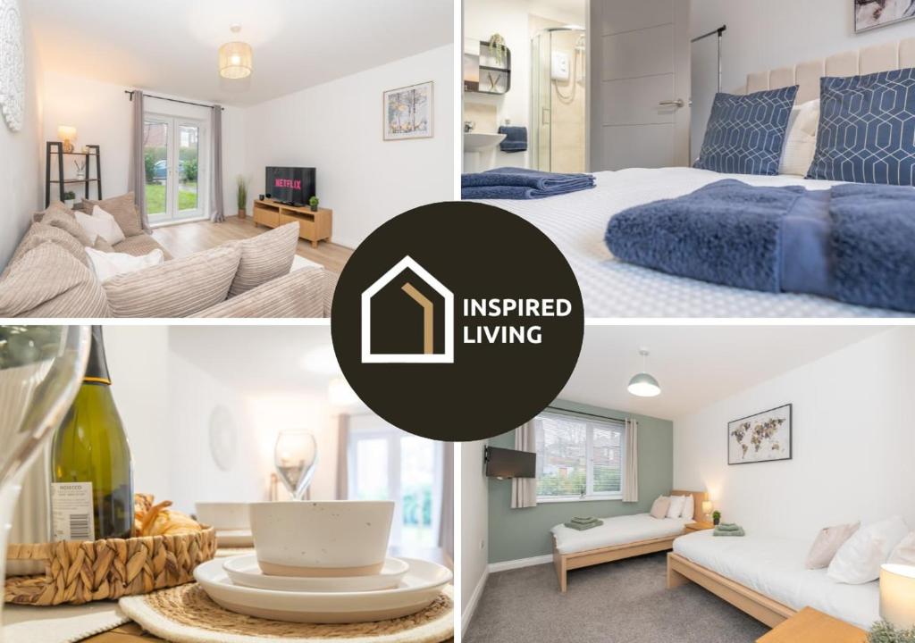 Stylish & Modern 2 Bed 2 Bath With Free Parking, Leeds