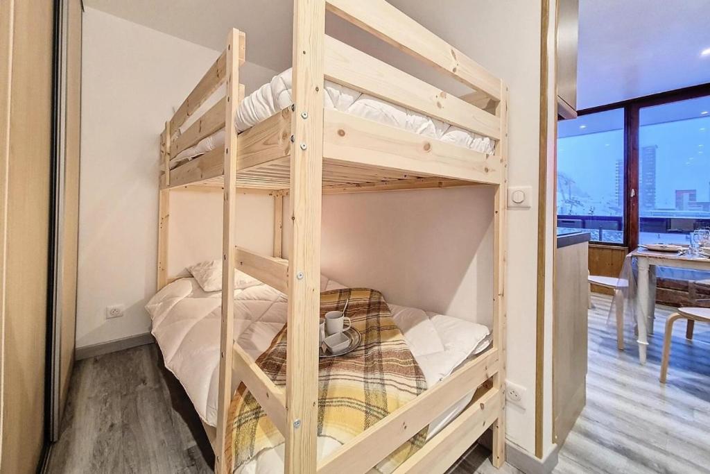 Résidence Chaviere - Studio lumineux · Départ et retour skis aux pieds · Balcon MAE-3554 - 5
