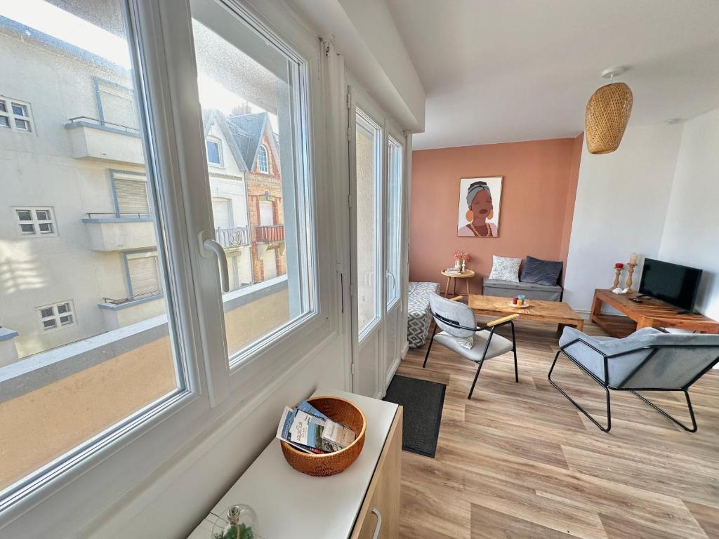 MARIE - Appartement 6 pers avec Balcon Vue latérale mer à Berck - 4