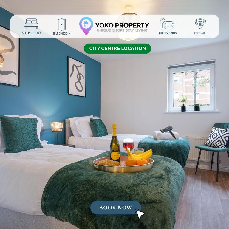 Modern Apartment - Walking Distance to the City Centre - Free Parking, Fast Wi-Fi and Smart TV with Netflix by Yoko Property, Coventry