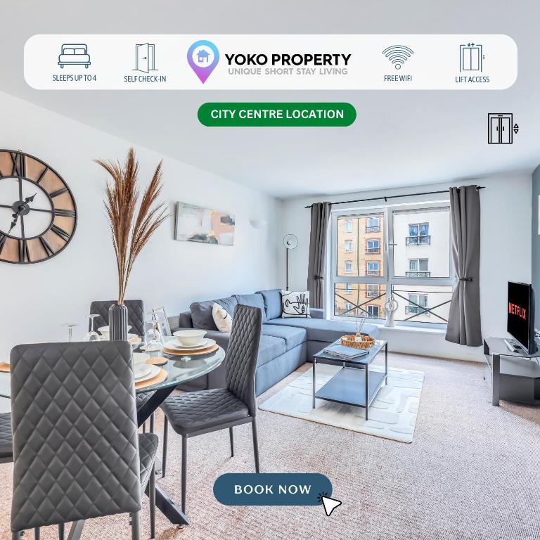 Stylish Apartment in Northampton Town Centre by Yoko Property, Northampton