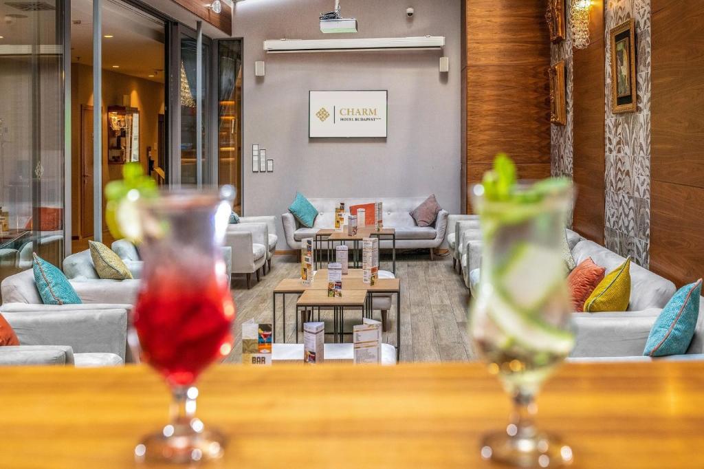 Bar/lounge, Charm Hotel Budapest in Budapest
