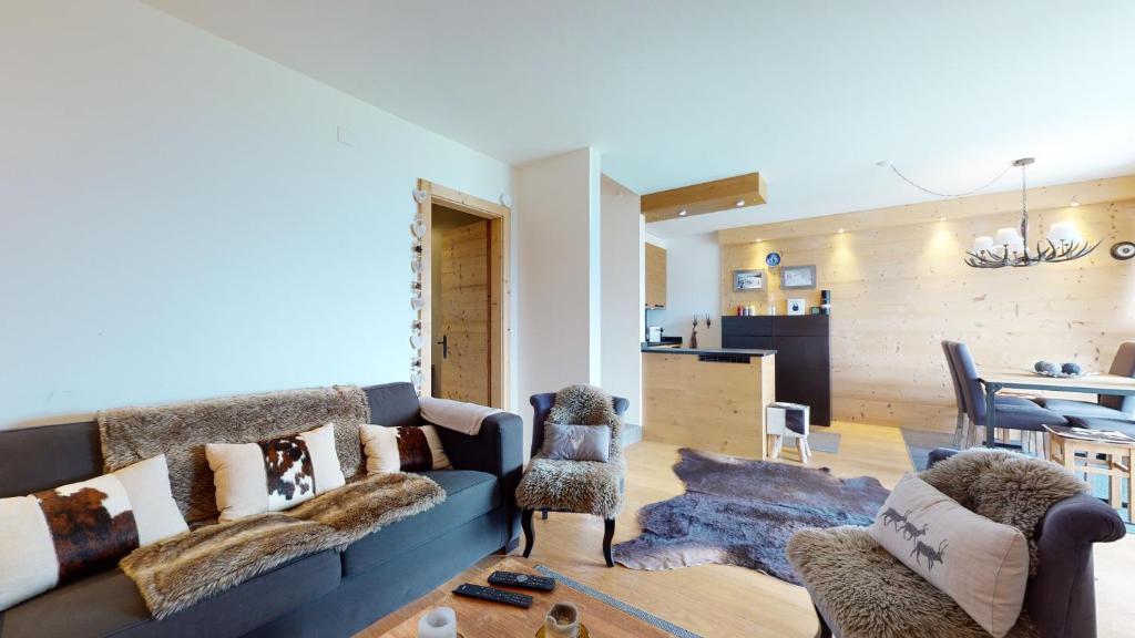Superbe appartement rénové avec vue dégagée, Crans-Montana