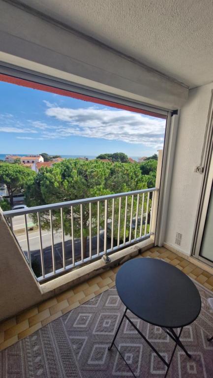 Le Corail Grand studio Vue mer avec loggia - Plage et port à 5 min à pied - parking privatif - Draps et ménage inclus - 2
